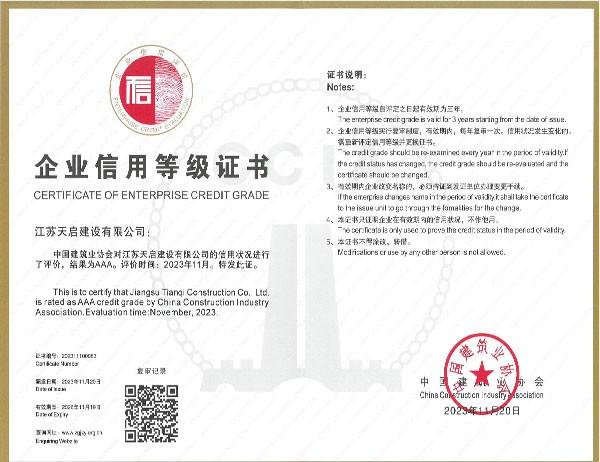 企業(yè)信用等級(jí)